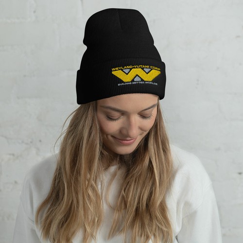 Weyland-Yutani Corp Beanie Erwachsene Unisex warm Alien Wintermütze schwarz - Bild 3 von 5