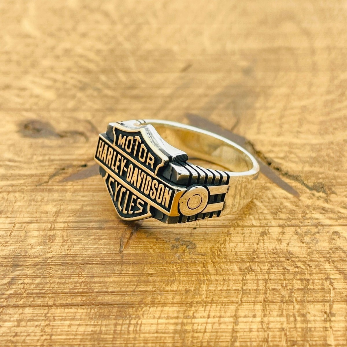Harley Davidson Ring 925 Sterling Silver Ring Motorcycle