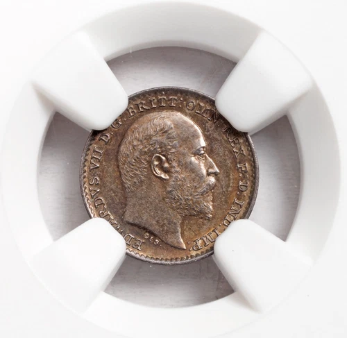 1907, Great Britain, Edward VII. Certified Silver Maundy Set. NGC MS62/64/63/63!