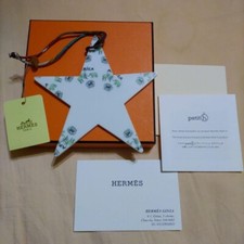 HERMES Petit H Star Motif Christmas Ornament Charm W/Box FC Unused