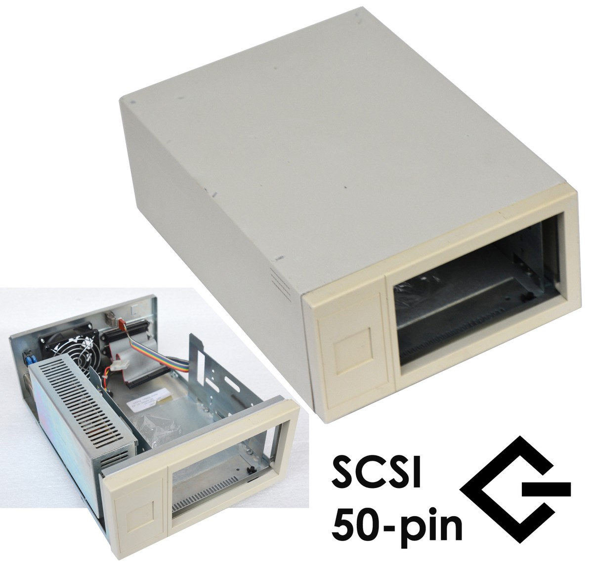 SCSI External Case for SCSI 50-Pin HDD CDROM DVD DAT Centronics 68