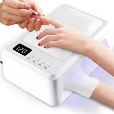 72W Professional UV/LED Nail Lamp for Gel Polish Curing, Fast Drying 30s