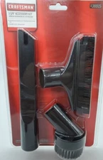 New Craftsman 1-1/4 " Vacuum 3 Piece Accessories Kit 38915 1.25" Dust Crevice 