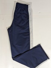 Puma Pants Boys Small Blue White Athletic Track Pants Youth Kids 23x23
