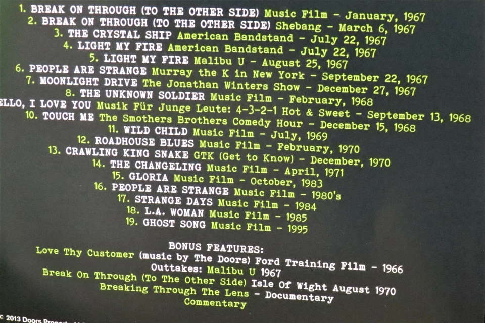 The Doors: R-Evolution NEW! Blu Ray, Performance, Live, Concert ,Jim Morrison Foto 2 de 4