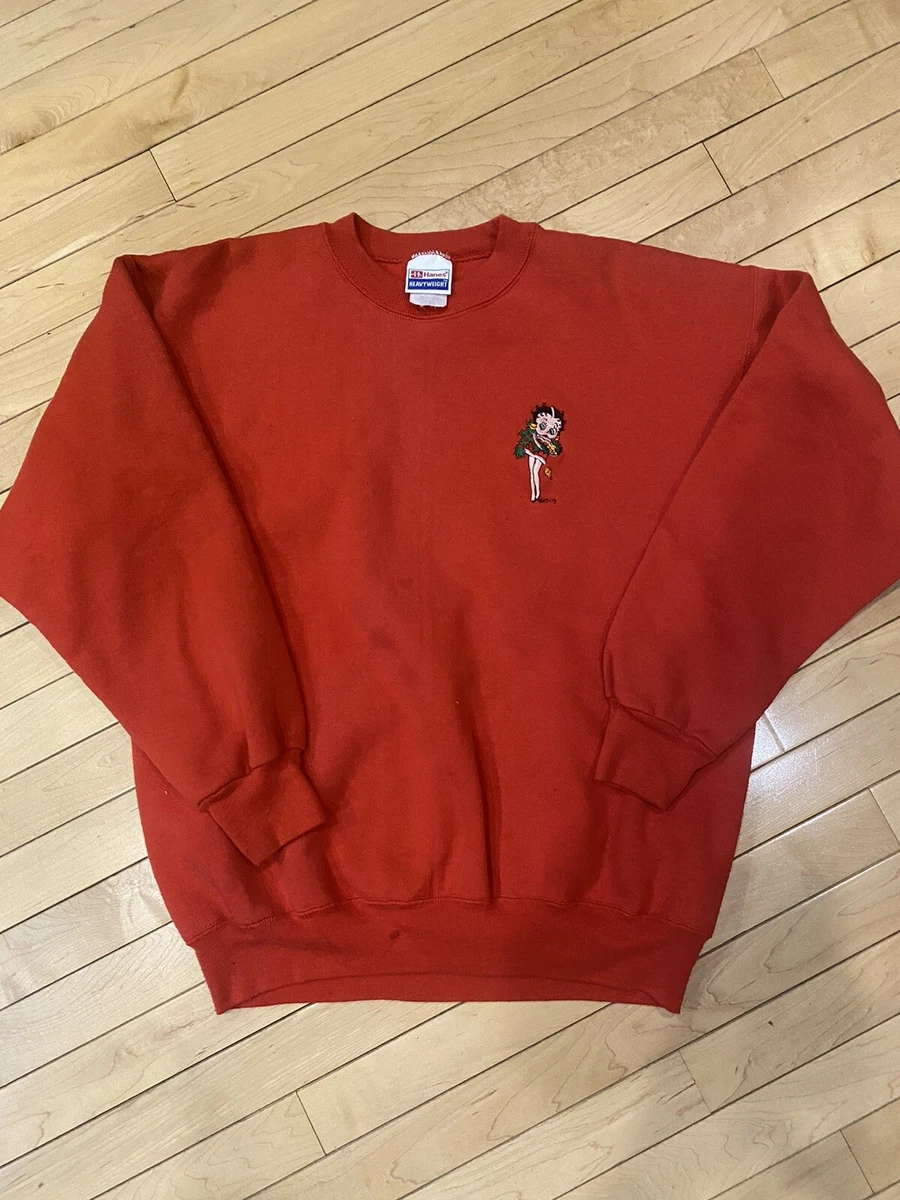 Red betty boop crewneck sales