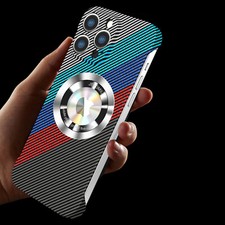 For iPhone 16 15 Pro Max 14 13 12 11 Slim Carbon Fiber Frameless MagSafe Case