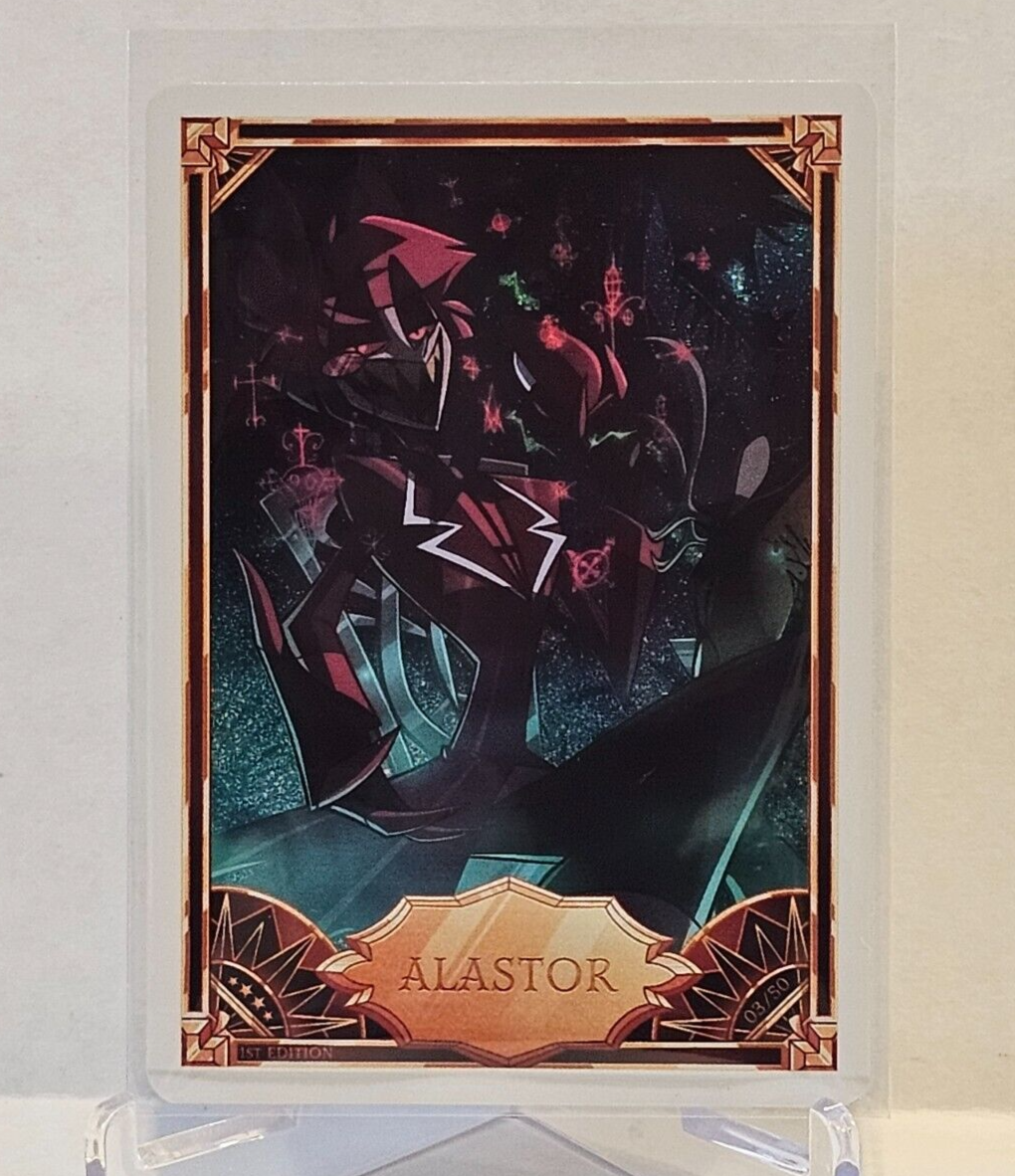 ハズビンホテル ALASTOR 1ST EDITION アラスター カード Hazbin Hotel Trading Card - Alastor 03/50 Premium FOIL - 1st