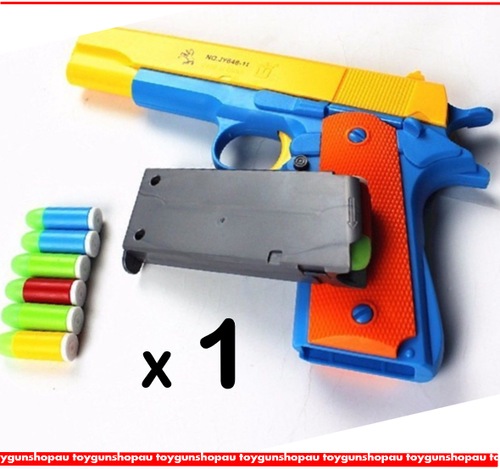 Kids Toy Gun Safe Shooter with Target Kids Safe Toy Gun 1911 Luminous Ammo - Picture 13 of 19