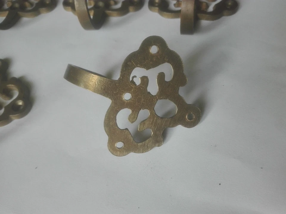 5 anciens crochet mural patère porte manteau motif ajouré - Photo 3/3