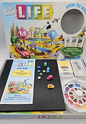 Das Spiel des Lebens Spin to Win Brettspiel 2016 von Hasbro guter Zustand