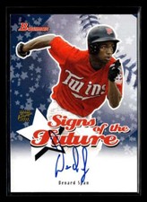 2004 Bowman Denard Span Signs of the Future Prospect Autograph Twins FX1740