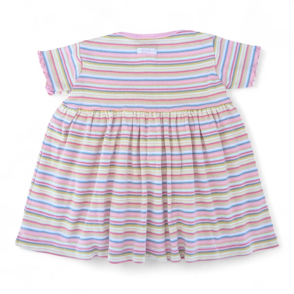 Baby Girl Clothes Vintage Gap 612 Months Pink Striped Cotton Rib Knit