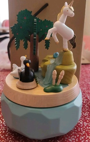Caja de música Wooderful Life Fantasy Unicornio Cisne Negro Cascada Bluebird Colas de gato - Imagen 8 de 11