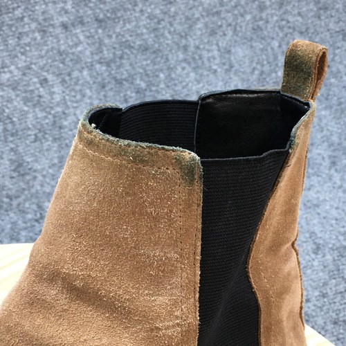 Marc Fisher Boots Womens 9.5 M Padmia Chelsea Brown Leather Pull On Ankle Top - Picture 6 of 22