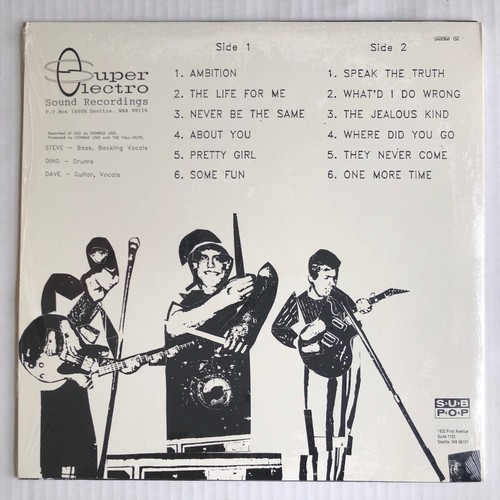 THE FALL-OUTS s/t 1992 US Super Electro GREEN VINYL LP Sub Pop MUDHONEY Minty! - Picture 2 of 3