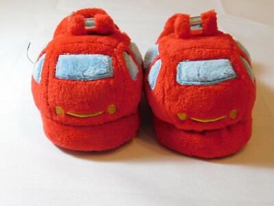 Cap Girl's Boy's Baby Slippers Shoes Size S 4-5 Red Cars Red