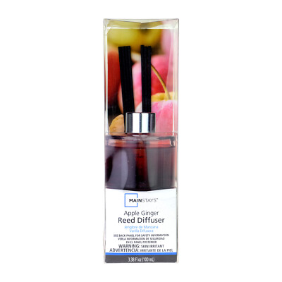 Mainstays Apple Ginger Premium Quality Oil Rattan Reed Diffuser 100ml ...