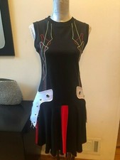 NEW VERSUS VERSACE ABITO BLACK SLEEVELESS DRESS SIZE 6 40