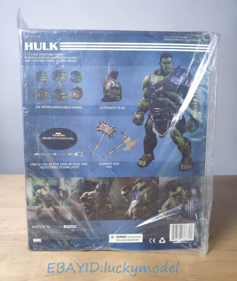 Mezco Toys One: 12 Collective: Marvel Thor Ragnarok Gladiator Hulk Action  Figure