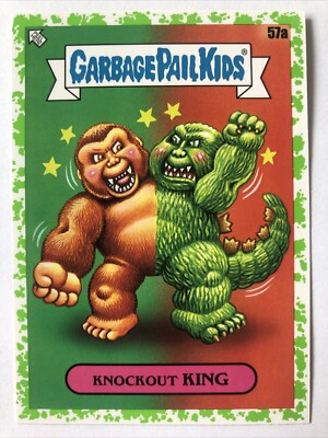 Garbage Pail Kids 2023 Intergoolactic Sticker Green Knockout King 57a
