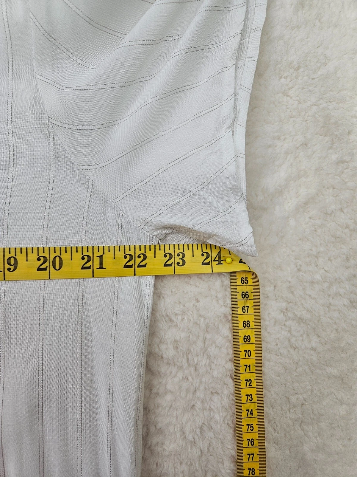 PALM ANGELS Shore Vestito Donna Grande Bianco Rayon Manica Corta Svasata Beach Board Copricostume K L