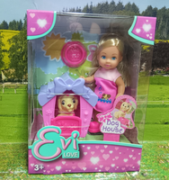 "Simba Toys \"Evi\" Spielset Mit ZubehöR Und Hund,Neu In Ovp,Ca 12Cm Groß"