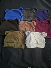 Multicolor Bear Ear Knit Beanie Hats Set for Unisex Baby  Toddler