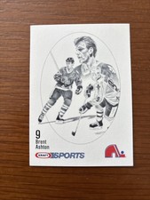 1986-87 Kraft Drawings #9 Brent Ashton Québec Nordiques NMMT