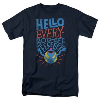 SESAME STREET GROVER HELLO Licensed Adult Men's Graphic Tee Shirt SM-5XL