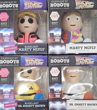 4 Back tt Future Handmade by Robots Knit Vinyl Figure Set – Marty & Doc – BL+V