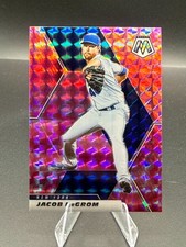 2021 Panini Mosaic - Jacob deGrom #97 Pink Camo Mosaic Prizm