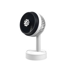 Gems Portable Desk Fan Rechargeable USB Small Desktop Fan White