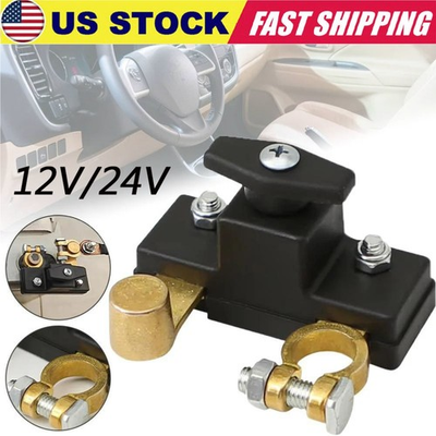 #ad #ad Car Battery Disconnect Isolator Cut Off Switch 250A Universal Battery Terminal $6.94