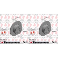2X Zimmermann Bremsscheiben 278Mm Voll Vorne Passend FüR VW Transporter | 600.10