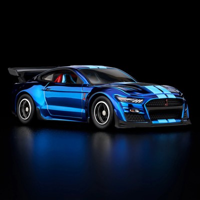 Hot Wheels RLC 2022 Ford Mustang Shelby GT500 Code Red Blue JJY59 IN HAND