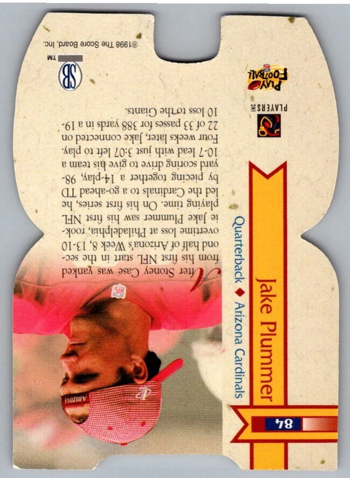 1998 Pro Line DC III Jake Plummer Arizona Cardinals #84 - Image 2 of 2