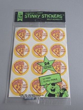 Vintage Trend 80's Scratch  n Sniff Stinky Stickers Pizza/Pickle Sealed