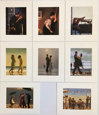 Jack Vettriano Mounted Unframed Art Prints 10" x 8" Choose Range 55+ Pictures - Image 1 of 4