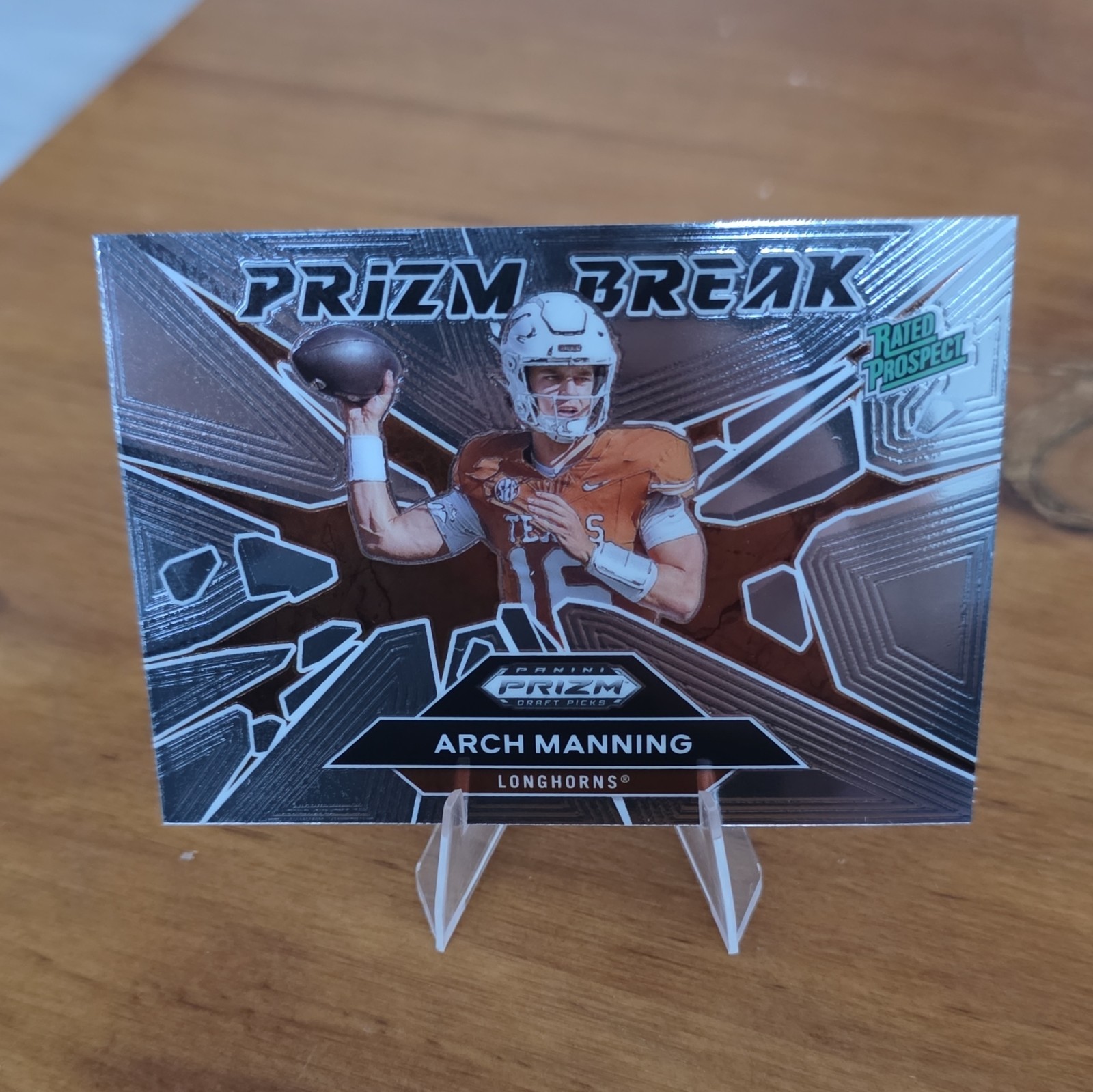 2025 Panini Prizm Draft Picks Prizm Break Arch Manning Texas #1 Rookie RC