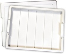 2-Piece Bead Storage Solutions Elizabeth Ward Plastic Organizer Tray, Snap Lid