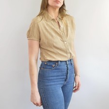 silk tan caribbean joe petite button down