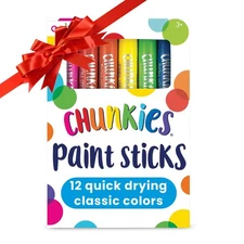 12 Mess-Free Paint Sticks for Kids - Safe, Quick-Drying Tempera Art Supplies