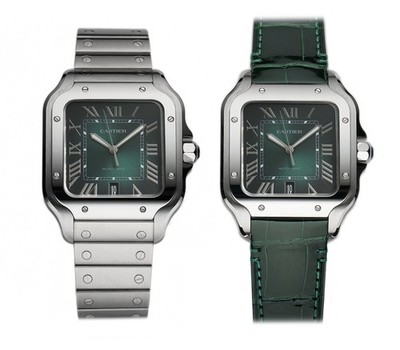 Cartier Santos 40mm Large Green Dial Stainless Steel Bracelet WSSA0062 - 2026