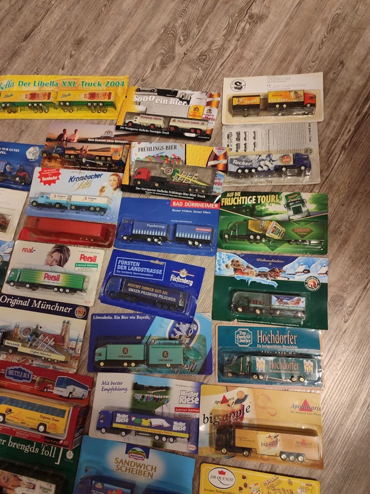 Werbe Trucks, Sammel LKWs, Biertrucks, Miniatur Sammlung für Liebhaber 53 STK. - Bild 4 von 4