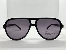 DKNY DK556S 556 001 Crystal Black 57-14-140 Avaitor Sunglasses Women's