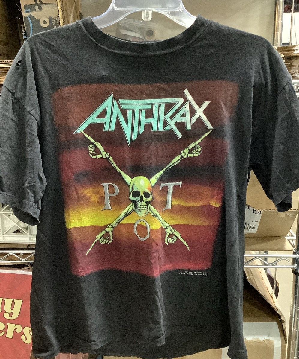 1990 Anthrax Persistence of Time Tシャツ VINTAGE Anthrax Persistence Of Time World Tour Large T-shirt | eBay