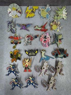 Pokémon Enamel Pin Lot Of 23 Pins Charizard Pikachu