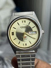 1980s Vintage Citizen Eagle 7 Automatic 21 Jewels with a Champagne dial day date