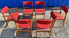 6 Teak Dyrlund Danish Dining Chairs Mid Century Retro Vintage FREE Delivery 🚚🚚